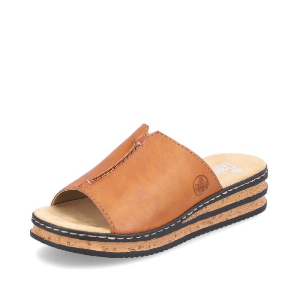 Rieker Women's sandals | Style 629M9 Casual Mule - Brown | Free Delivery
