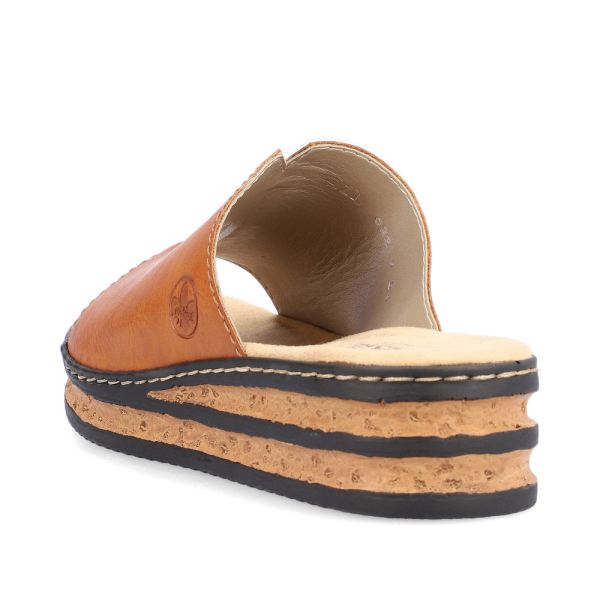 Rieker Women's sandals | Style 629M9 Casual Mule - Brown | Free Delivery