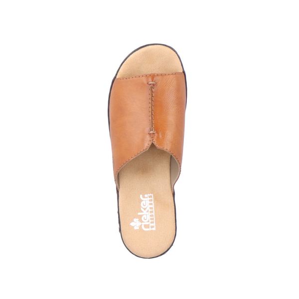 Rieker Women's sandals | Style 629M9 Casual Mule - Brown | Free Delivery
