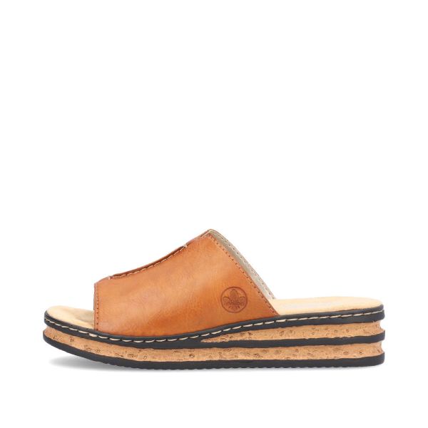 Rieker Women's sandals | Style 629M9 Casual Mule - Brown | Free Delivery