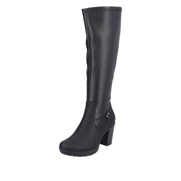 Rieker Synthetic Material Women's' Tall Boots| Y2253 Tall Boots - Black | Free Delivery