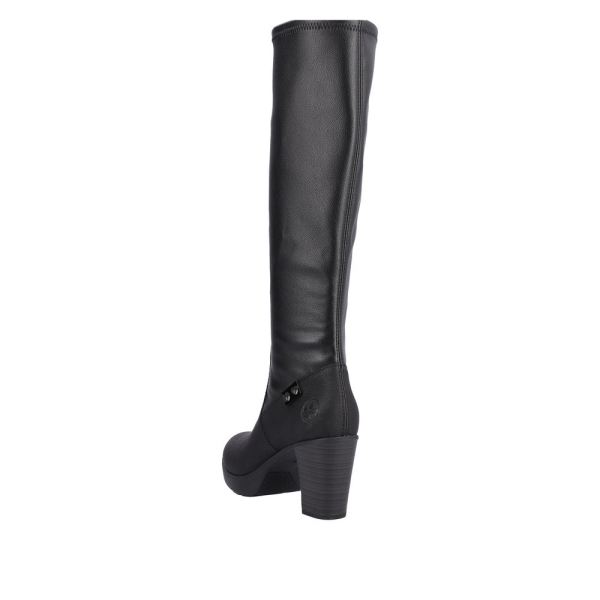 Rieker Synthetic Material Women's' Tall Boots| Y2253 Tall Boots - Black | Free Delivery