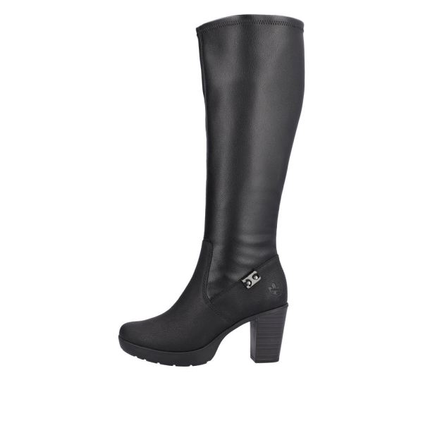 Rieker Synthetic Material Women's' Tall Boots| Y2253 Tall Boots - Black | Free Delivery