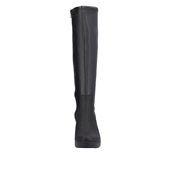 Rieker Synthetic Material Women's' Tall Boots| Y2253 Tall Boots - Black | Free Delivery