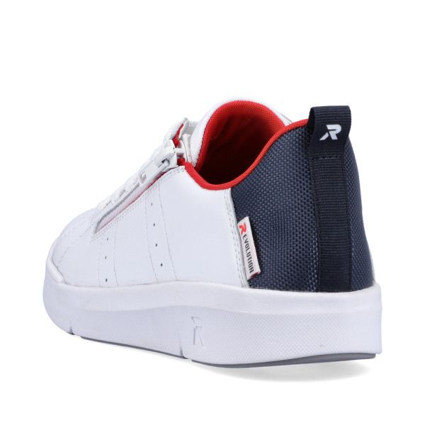 Rieker EVOLUTION Women's shoes | Style 41906 Athletic Lace-up with zip - White | Free Delivery