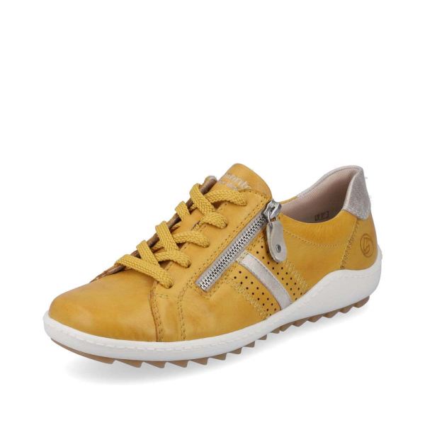 Remonte Women's shoes | Style R1432 Casual Lace-up with zip - Black Combination | Free Delivery