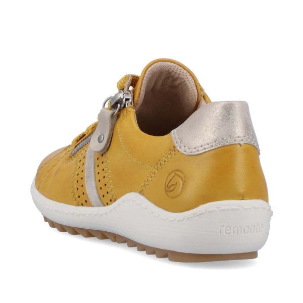 Remonte Women's shoes | Style R1432 Casual Lace-up with zip - Black Combination | Free Delivery