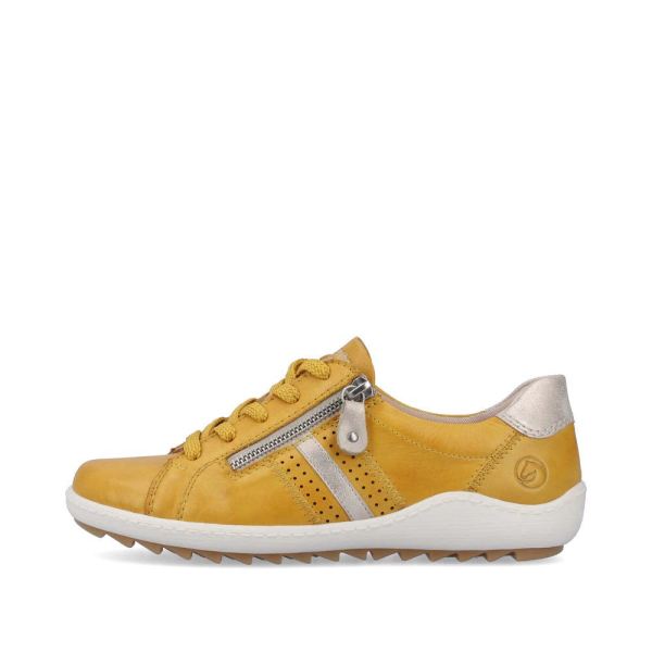 Remonte Women's shoes | Style R1432 Casual Lace-up with zip - Black Combination | Free Delivery