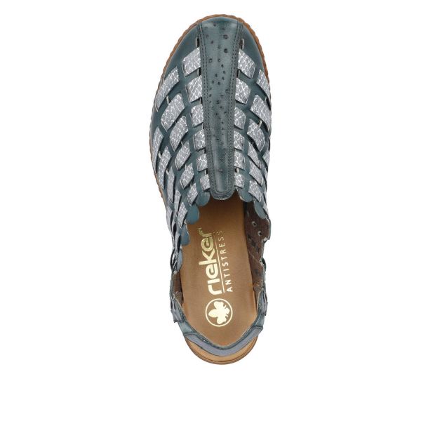 Rieker Women's shoes | Style 46778 Dress Sling-back - Blue | Free Delivery