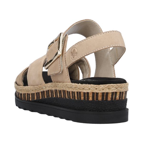 Rieker Women's sandals | Style V7951 Casual Sandal - Beige | Free Delivery