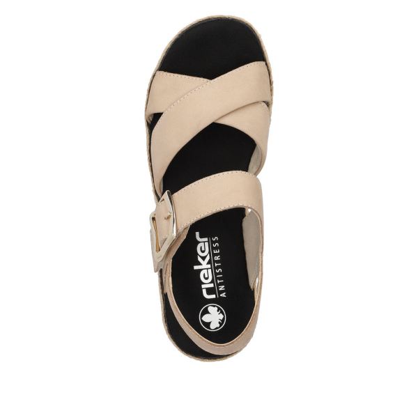 Rieker Women's sandals | Style V7951 Casual Sandal - Beige | Free Delivery