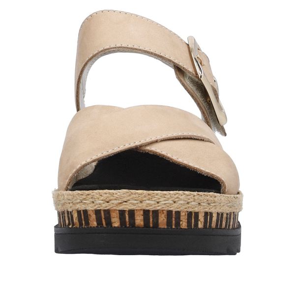 Rieker Women's sandals | Style V7951 Casual Sandal - Beige | Free Delivery
