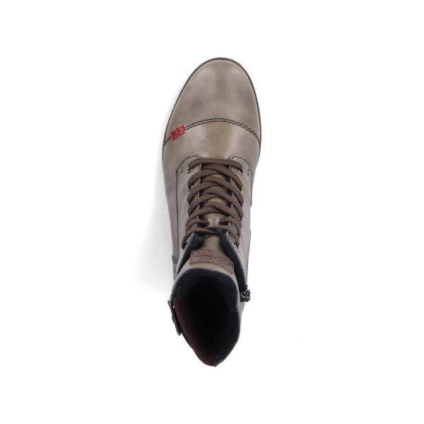 Rieker Synthetic Material Women's mid height boots| 70345 Mid-height Boots - Green | Free Delivery