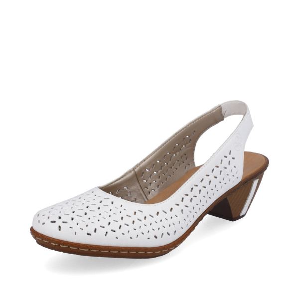 Rieker Women's sandals | Style 46752 Dress Sling-back - White | Free Delivery