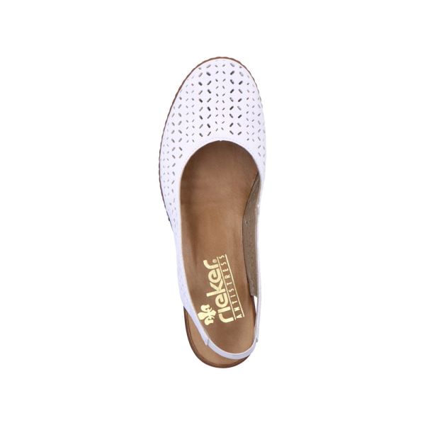 Rieker Women's sandals | Style 46752 Dress Sling-back - White | Free Delivery