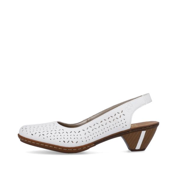 Rieker Women's sandals | Style 46752 Dress Sling-back - White | Free Delivery