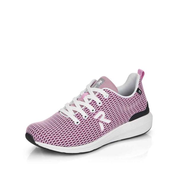 Rieker EVOLUTION Women's shoes | Style 40103 Athletic Lace-up - Pink | Free Delivery