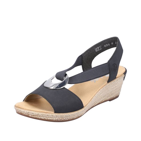 Rieker Women's sandals | Style 624H6 Dress Sandal - Blue | Free Delivery