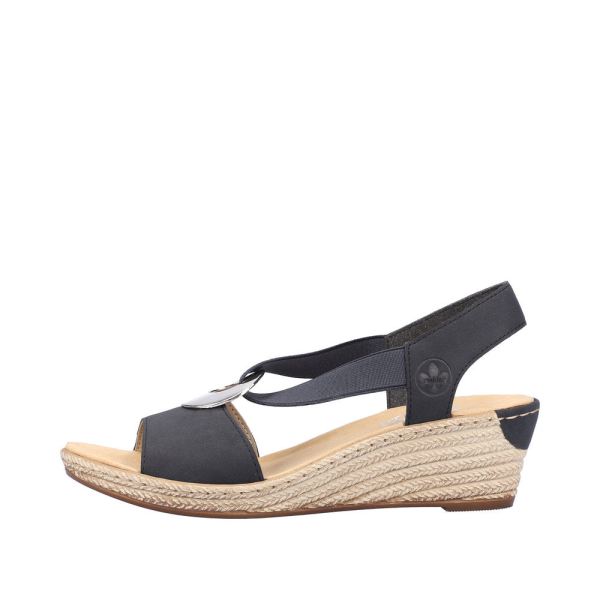 Rieker Women's sandals | Style 624H6 Dress Sandal - Blue | Free Delivery