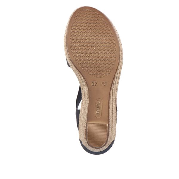 Rieker Women's sandals | Style 624H6 Dress Sandal - Blue | Free Delivery