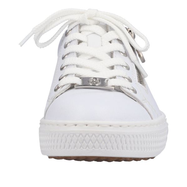 Rieker Women's shoes | Style L59L1 Athletic Lace-up with zip - White | Free Delivery