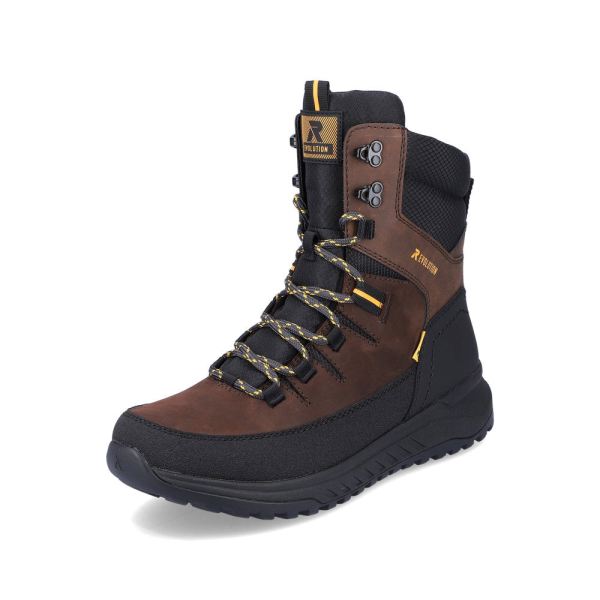 Rieker EVOLUTION Synthetic leather Men's boots | U0171 Ankle Boots Fiber Grip - Brown | Free Delivery