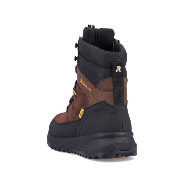 Rieker EVOLUTION Synthetic leather Men's boots | U0171 Ankle Boots Fiber Grip - Brown | Free Delivery
