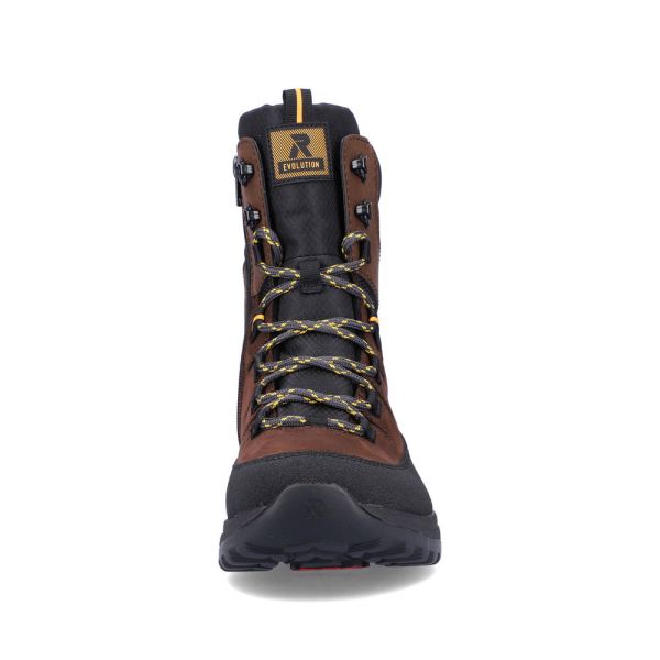 Rieker EVOLUTION Synthetic leather Men's boots | U0171 Ankle Boots Fiber Grip - Brown | Free Delivery