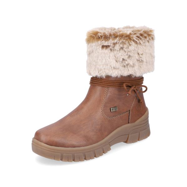 Remonte Synthetic leather Women's mid height boots| D0E70 Mid-height Boots - Brown | Free Delivery
