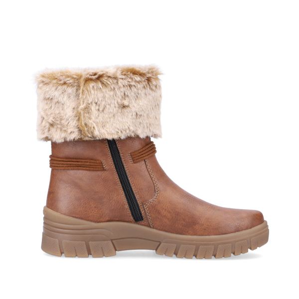 Remonte Synthetic leather Women's mid height boots| D0E70 Mid-height Boots - Brown | Free Delivery
