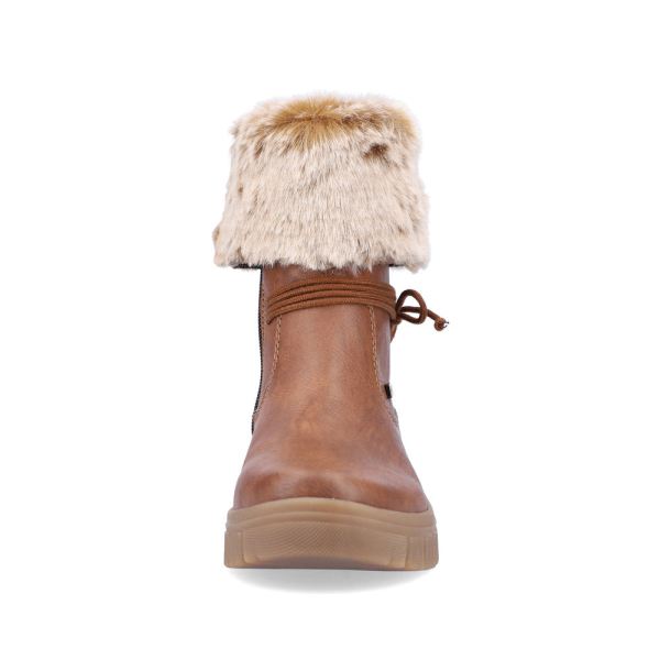Remonte Synthetic leather Women's mid height boots| D0E70 Mid-height Boots - Brown | Free Delivery