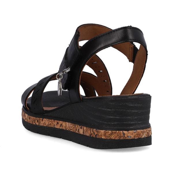 Remonte Women's sandals | Style D3064 Casual Sandal - Black | Free Delivery