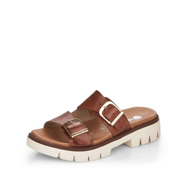 Remonte Women's sandals | Style D7953 Casual Mule - Brown | Free Delivery