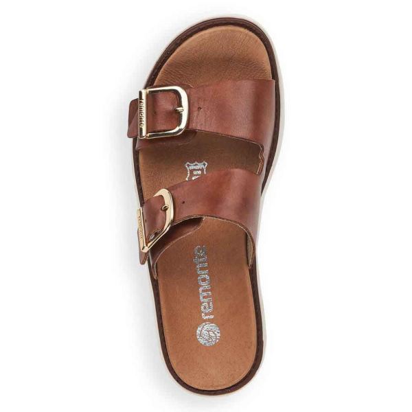 Remonte Women's sandals | Style D7953 Casual Mule - Brown | Free Delivery
