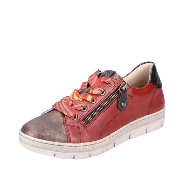 Remonte Leather Women's shoes| D5825 - Orange | Free Delivery