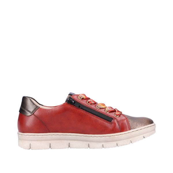 Remonte Leather Women's shoes| D5825 - Orange | Free Delivery