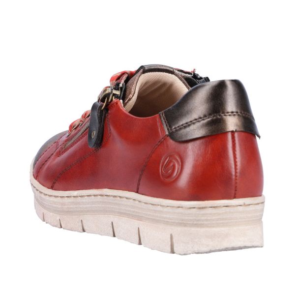 Remonte Leather Women's shoes| D5825 - Orange | Free Delivery