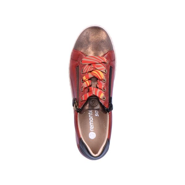 Remonte Leather Women's shoes| D5825 - Orange | Free Delivery