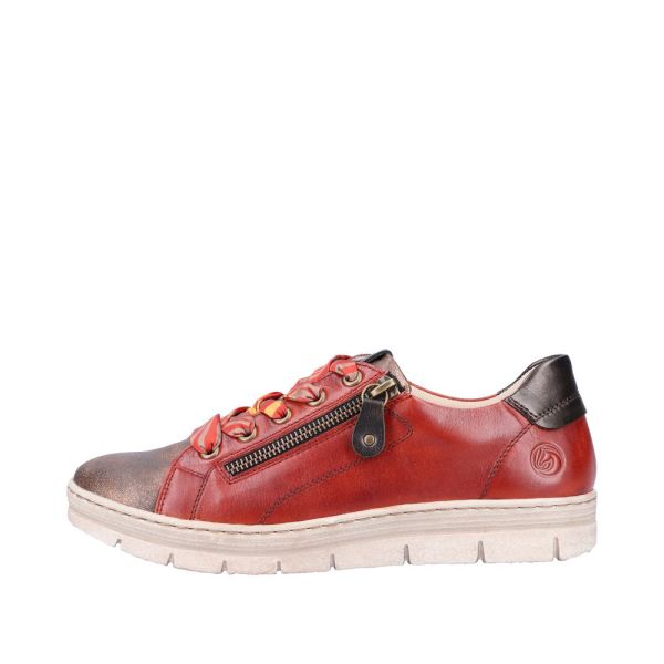 Remonte Leather Women's shoes| D5825 - Orange | Free Delivery