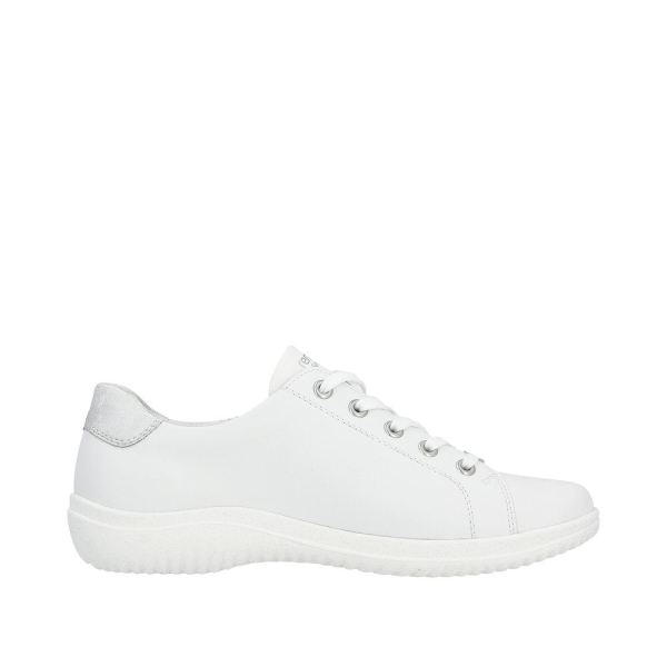 Remonte Women's shoes | Style D1E00 Athletic Lace-up with zip - White Combination | Free Delivery
