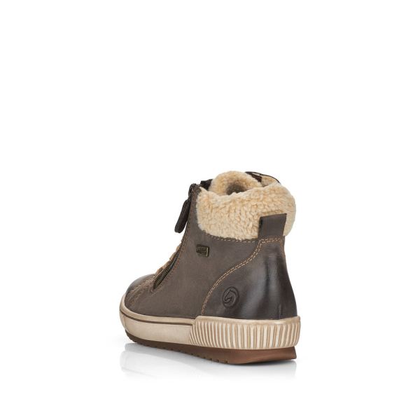 Remonte Suede leather Women's mid height boots | D0770-02 Ankle Boots - Grey Combination | Free Delivery