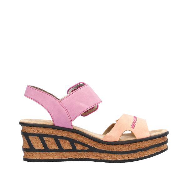 Rieker Women's sandals | Style 68176 Dress Sandal - Multi | Free Delivery