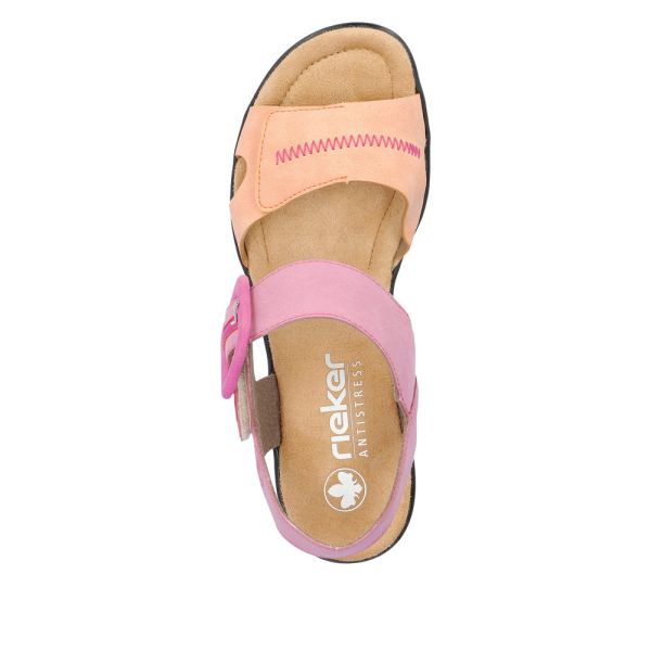 Rieker Women's sandals | Style 68176 Dress Sandal - Multi | Free Delivery