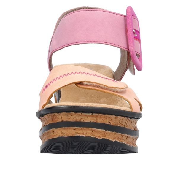 Rieker Women's sandals | Style 68176 Dress Sandal - Multi | Free Delivery