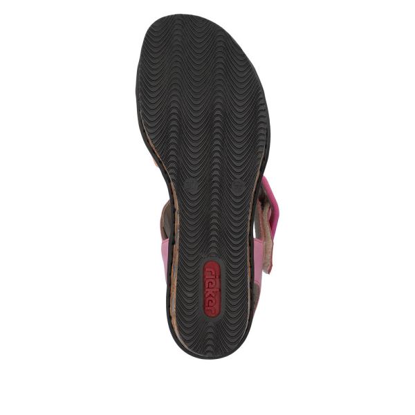 Rieker Women's sandals | Style 68176 Dress Sandal - Multi | Free Delivery