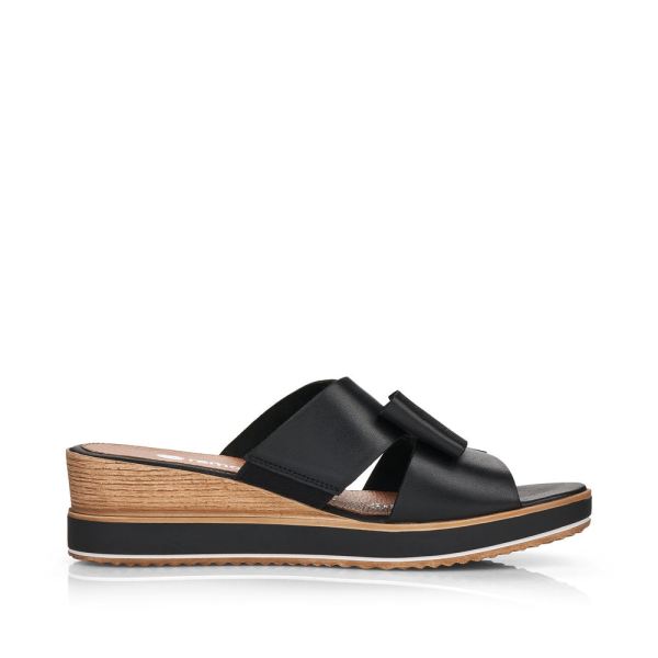 Remonte Women's sandals | Style D6456 Dress Mule - Black | Free Delivery