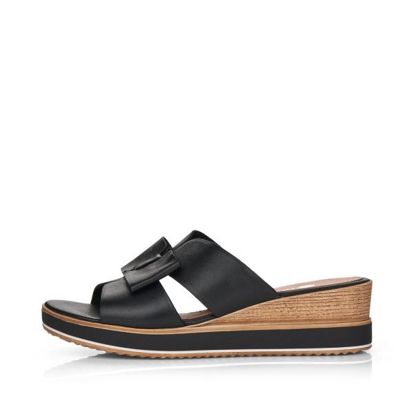 Remonte Women's sandals | Style D6456 Dress Mule - Black | Free Delivery