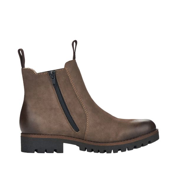 Rieker Leather Women's short boots| 78578 Ankle Boots - Brown | Free Delivery