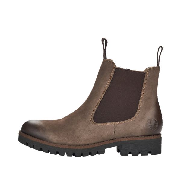Rieker Leather Women's short boots| 78578 Ankle Boots - Brown | Free Delivery