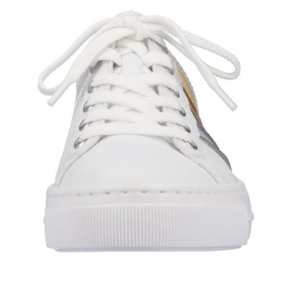 Rieker Women's shoes | Style L8802 Athletic Lace-up - White Combination | Free Delivery